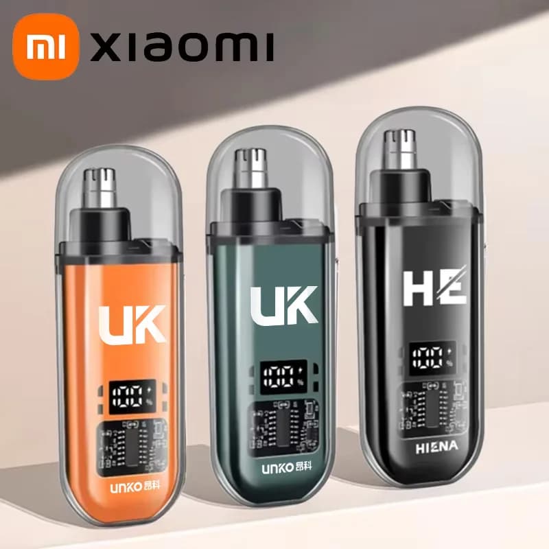 XIAOMI 휴대용 전기 코 헤어 트리머 미니 포켓 코 귀 헤어 눈썹 트리머 남성용 충전식 무통 클리퍼 ﻿