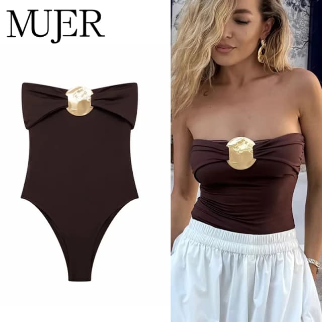 MUJER 2025 익스트림 바디수트 여성 오프숄더 섹시 바디 여성용 블랙 바디 원피스 섹시 의상 란제리 바디수트 여성