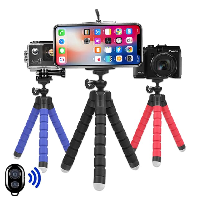 Gopro Hero 11 10 9 8 7 Black MAX 유연한 미니 문어 삼각대 액세서리 Go Pro 6 5 YI Eken SJCAM DBPOWER AKASO 삼각대