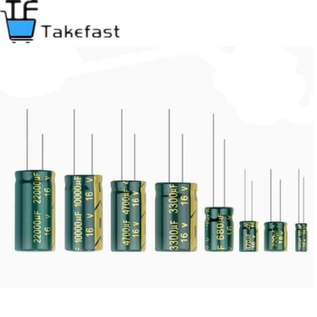 고주파 저ESR 알루미늄 커패시터 20% 10V 16V 25V 35V 50V 400V 100UF 220UF 330UF 470UF 680UF 1000UF 1500UF 2200UF 3300UF