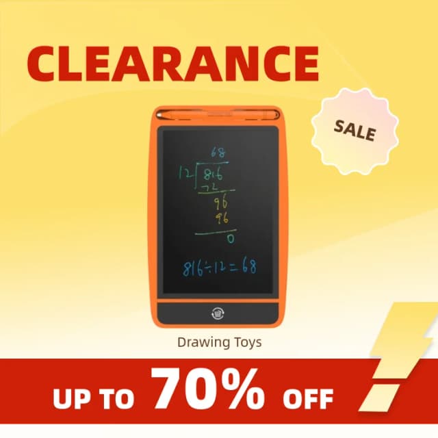 Clearance_8.5 인치 미니 쓰기 태블릿 종이없는 LCD 전자 쓰기 패드 단색 화면 그리기 장난감 학생 생일
