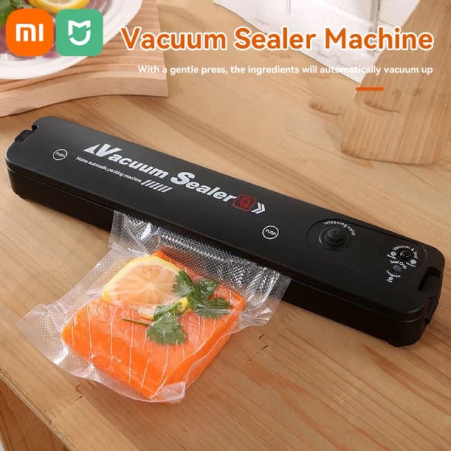 Xiaomi 진공 식품 실러 진공 실러 식품 저장 비닐 봉투 실러 진공 포장 미니 식품 보존 기계