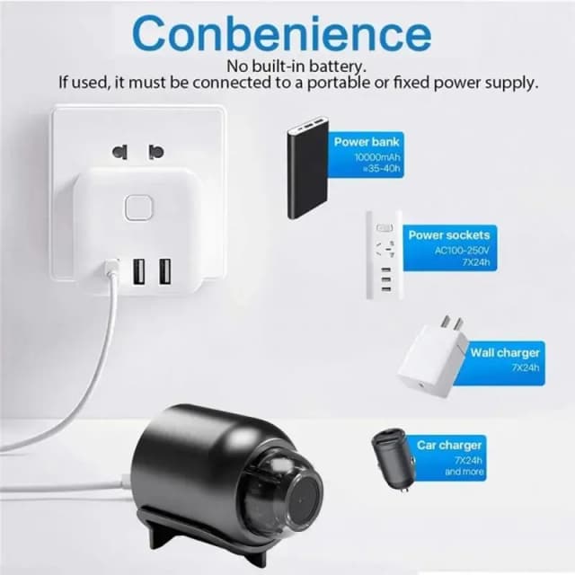 무선 WiFi 1080P HD 미니 카메라 베이비 모니터 실내 보안 감시 야간 투시경 IP 캠 비디오 레코더 안전 캠코더