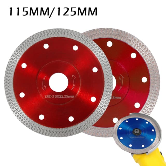 커팅 톱 블레이드 115/125mm 도자기 타일 용 다이아몬드 톱 블레이드 세라믹 건식/습식 커팅 디스크 톱 블레이드 앵글 그라인더 도구