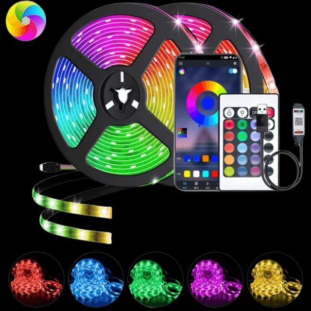 LED 스트립 빛 색상 USB RGB Tpae 블루투스 LED 스트립 침실 장식 5050 5m 10m 15m 20m SMD TV LED 백라이트 크리스마스