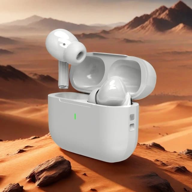 2025 오리지널 에어 프로 블루투스 이어폰 블루투스 5.3 auriclees 이어 버드 iPhone 용 게임용 헤드셋 Apple Xiaomi Android Phone