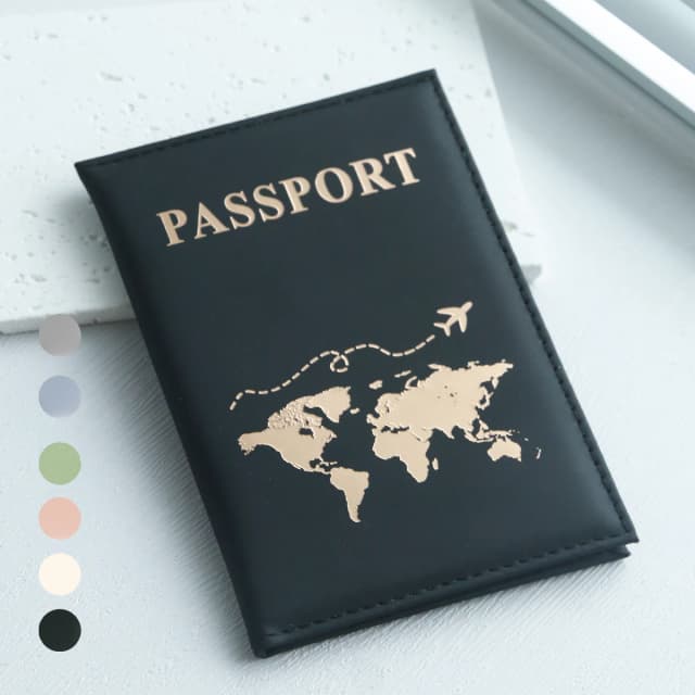 슬림 여권 홀더 코브 지도 PU 여권 홀더 여행 필수 크루즈에는 모든 국가에 휴대용 여권 홀더가 있어야 합니다.