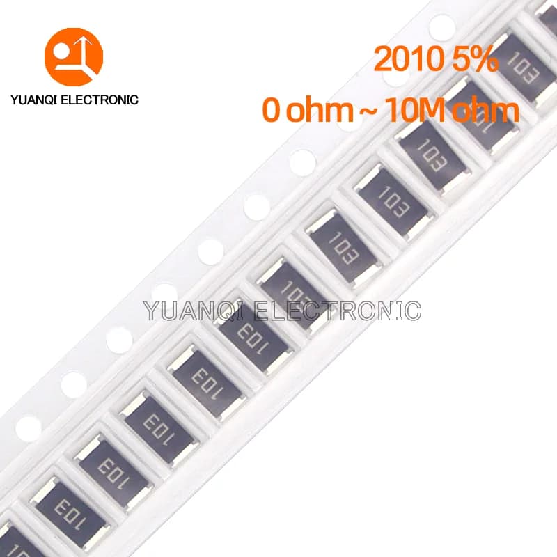 50pcs 2010 5% 3/4W SMD 저항기 0R - 10M 0 10 100 220 330 470 옴 0R 10R 100R 220R 470R 1K 2.2K 4.7K 10K 47K 100K 220K 470K 1M