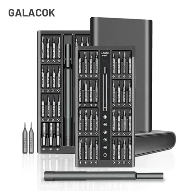 63 in 1 정밀 드라이버 세트 홈 핸드 수리 도구 키트 iPhone Xiaomi 카메라 안경 시계 용 자기 필립스 드릴 비트