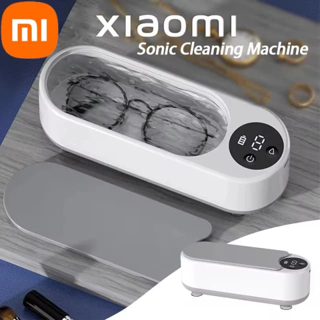 Xiaomi MIJIA 450ml 깨끗한 초음파 청소기 휴대용 가정용 청소 기계 보석 클리너 기계 링 Glasse 메이크업 브러쉬