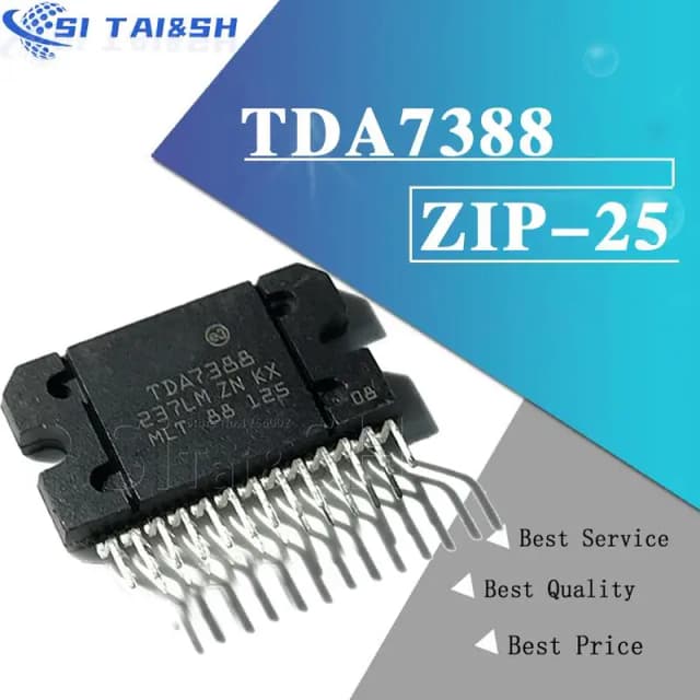 시타이&SH TDA7388 ZIP25 TDA7388A ZIP 7388A ZIP-25 42W 쿼드 브리지 카 라디오 앰프 새롭고 오리지널 몰웨이 데이터 시스템