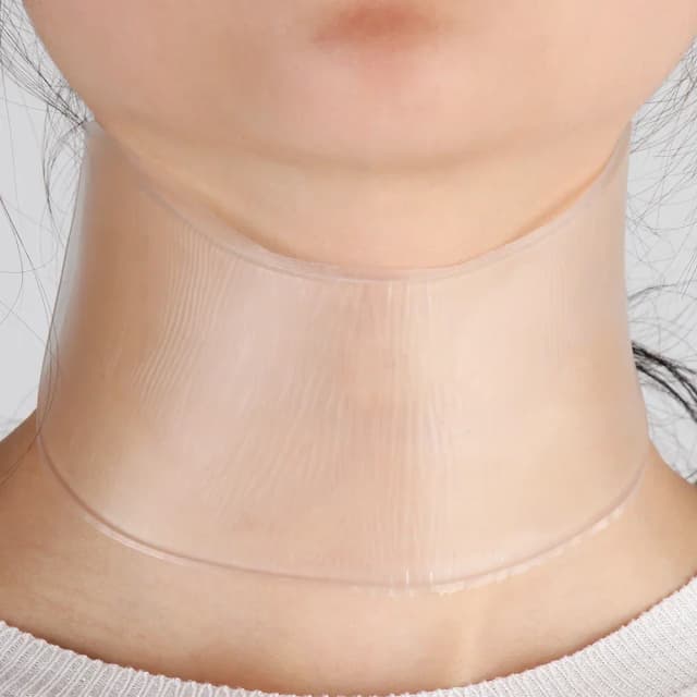 재사용 가능한 실리콘 케어 목 패드 목 테이프 주름 패드 목 주름 치료 예방 주름 제거제 미용 도구
