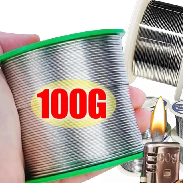 0.8mm 1.0mm 20g 50g 100g 납땜 주석 와이어 주석 용융 로진 코어 솔더 납땜 와이어 롤 무 세척 플럭스 2.0%