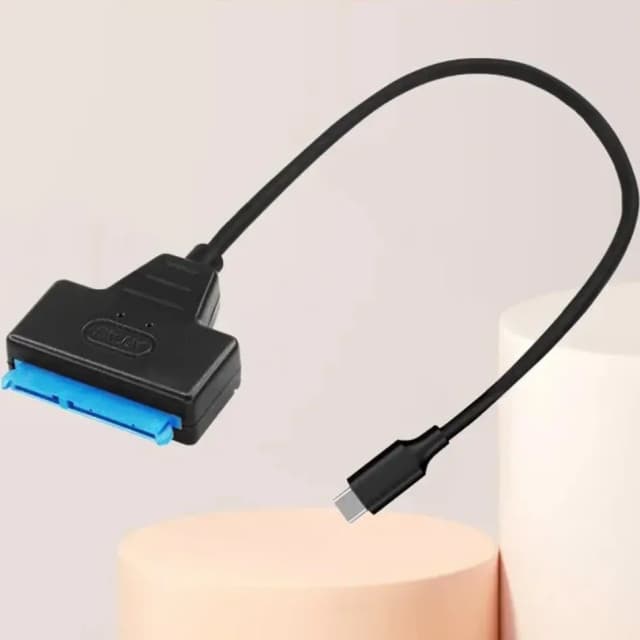 SATA-USB3.0 / Type-C 케이블 (2.5인치 외장 HDD/SSD 하드 드라이브용) SATA 3 22핀 어댑터 USB 3.0 - SATA III 케이블 (최대 6Gbps)
