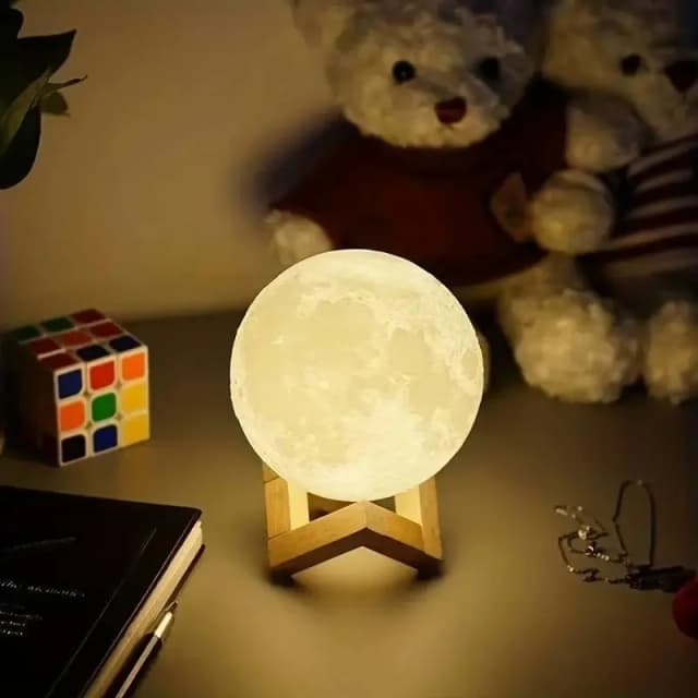 1 LED 달빛 갤럭시 라이트, DIY 달 밤 빛, 소녀, 소년, 어린이, 여자 생일 선물, 침실 장식 (따뜻한 빛)